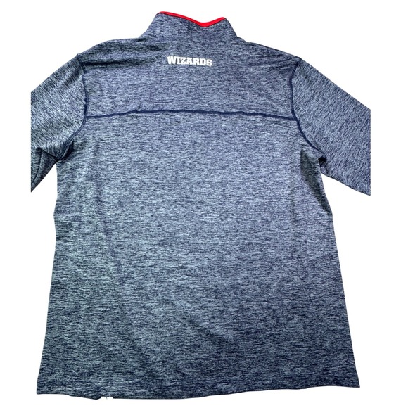 Fanatics Washington Wizards 1/4 Zip Pullover Shirt Heathered Gray Mens Large - Picture 7 of 9